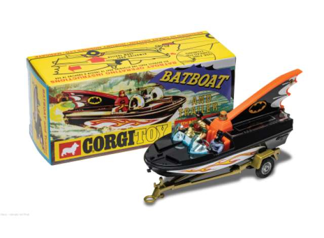 Batman Batboat with Batman and Robin, various