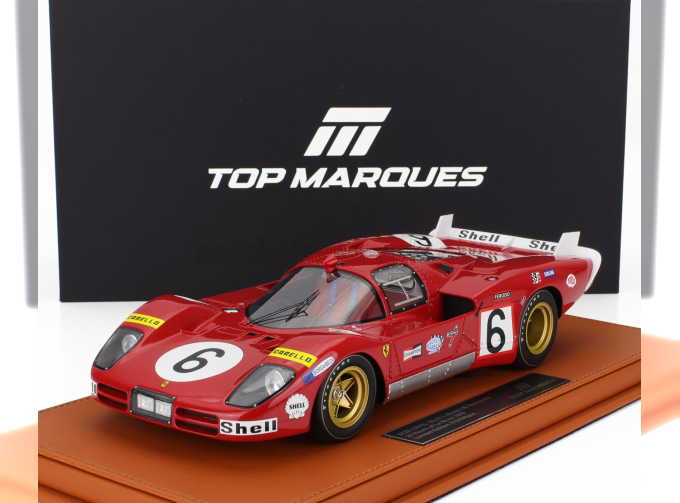 FERRARI 512s 5.0l V12 Team Sefac Spa Ferrari №6 24h Le Mans (1970) Ignazio Giunti - Nino Vaccarella, Red