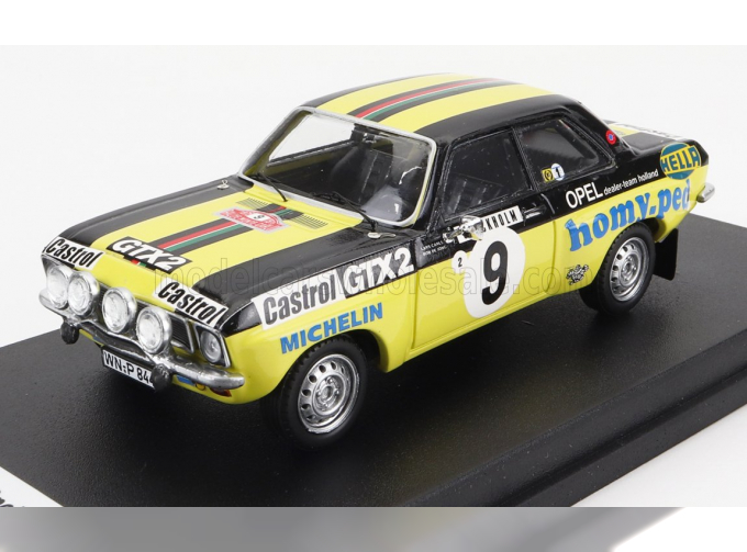 OPEL Ascona (night Version) №9 Rally Montecarlo (1975) L.carlsson - B.de Jong, Yellow Black