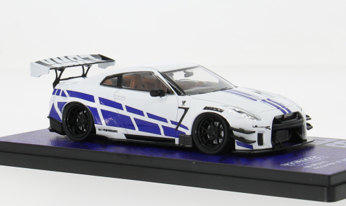 NISSAN GT-R (R35) LB Work Type 2, white/blue