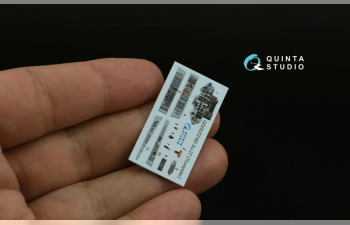 3D Декаль интерьера кабины Su-27 (Trumpeter) (с 3D-печатными деталями)