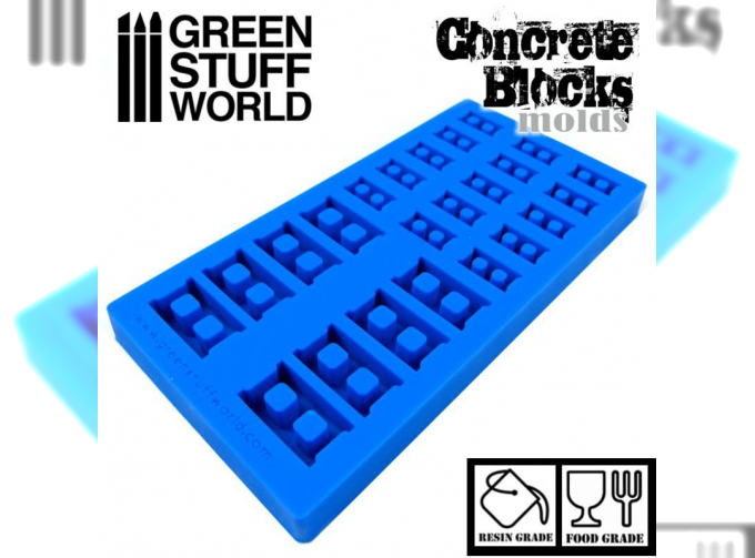 Силиконовая форма для создания бетонных кирпичей / Silicone molds - Concrete Bricks