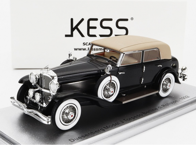 DUESENBERG Model J Torpedo Berline Rollston (1932), Black Beige