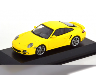 PORSCHE 911 (997) Turbo Coupe (2009), yellow