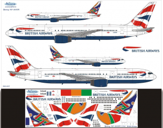 Декаль на самолет боенг 767- 200/300ER (Britsh Arways)