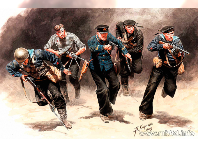 Сборная модель Советские морские пехотинцы, атака