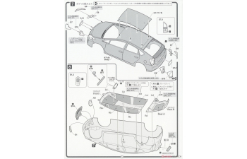 Сборная модель Toyota Prius (ZVW30) G