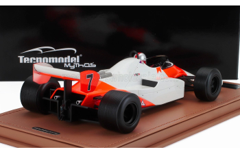 McLAREN F1 Mp4/1c №7 Monaco Gp (with Pilot Figure) With Rain Tires (1983) John Watson, White Red