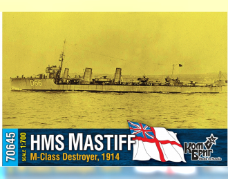 Сборная модель Английский эсминец HMS Mastiff M-Class, 1914