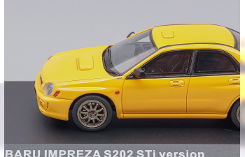 SUBARU Impreza S202 (2002), yellow