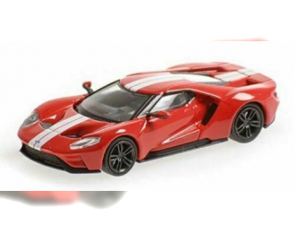 FORD GT - 2018 - RED W/ WHITE STRIPES