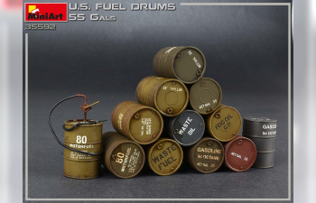 Сборная модель U.S. Fuel Drums 55 Gals