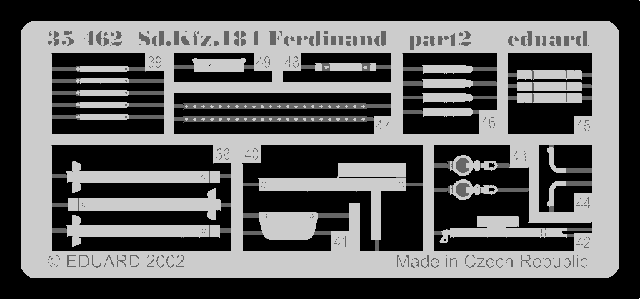 Фототравление Немецкая САУ Sd.Kfz.184 Ferdinand