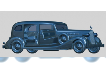 Сборная модель Packard Twelve (1936) автомобиль советского руководства IIMB с пассажирами