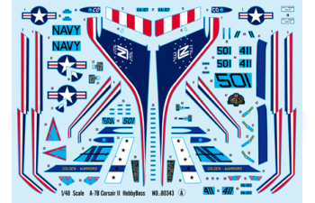 Сборная модель Самолет A-7B Сorsair II