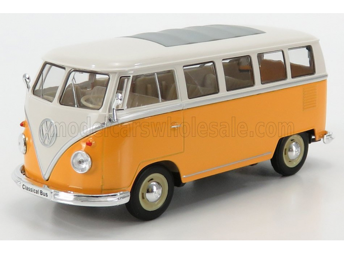 VOLKSWAGEN T1 Bus (1962), желтый с белым