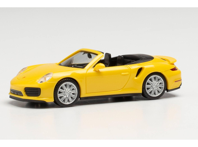 PORSCHE 911 Turbo Cabrio, yellow