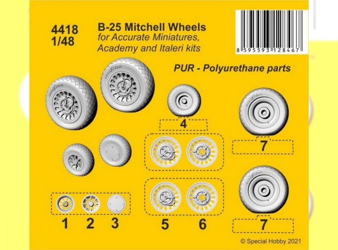 B-25 Mitchell Wheels