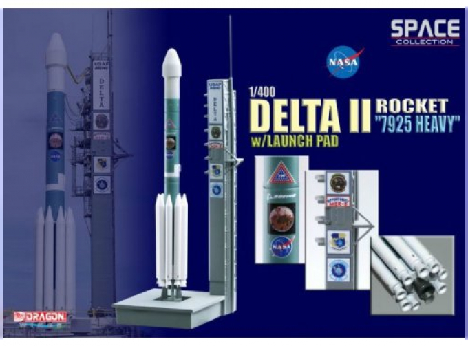 Космический аппарат Дельта II "МИССИЯ МАРС" со стартовой площадкой