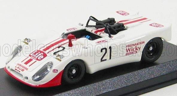 PORSCHE 908 Flunder N 21 Monza 1971 Brambilla - Mati - Wiky, White