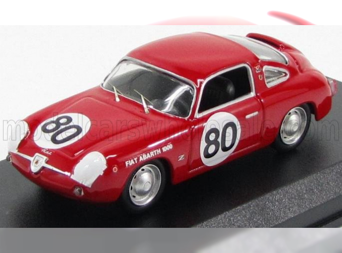 FIAT Abarth 1000 Coupe Zagato N 80 Winner Sebring 1961 Glertz - Liess, Red