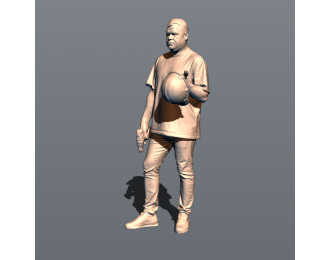 Фигура Костян монтажник (масштаб 1:24, окрашенная)