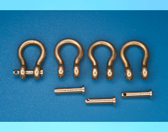 Shackles (4 pcs) Used in different military vehicles drawing and dimensions