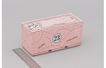 Контейнер металлический, розовый