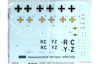 Сборная модель Messerschitt Bf 108 Taifun