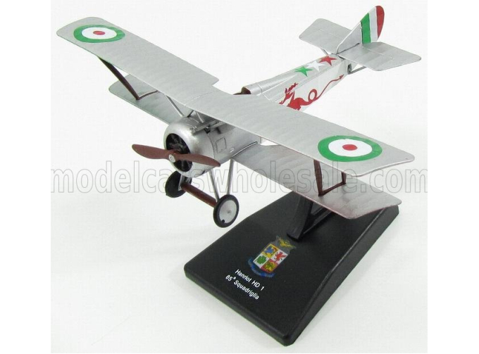 HANRIOT Hd1 Caccia 85th Squadriglia Military Airplane (1916), Silver