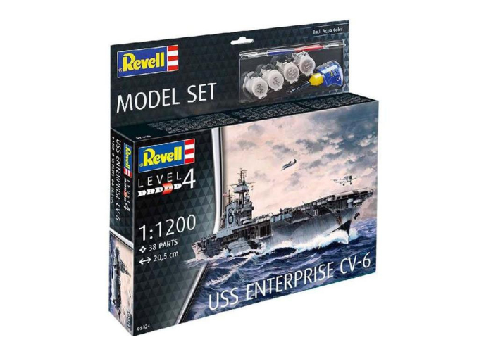 Сборная модель авианосец USS Enterprise CV-6