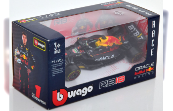 RED BULL F1 Rb18 Team Oracle Red Bull Racing N 1 Season World Champion 2022 Max Verstappen, Matt Blue Yellow Red