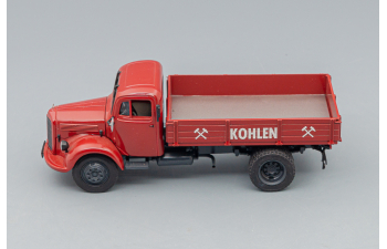 MERCEDES-BENZ L3500 Tipper Truck "Kohlen", brown red