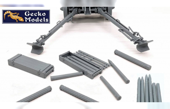 Сборная модель Немецкий ящик 7.5CM PaK40 с гильзой / German 7.5cm Pak40 Ammo Boxes w/Shells Set