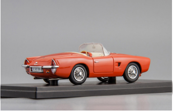 PEGASO Z-102 Spider Serra Barcelona open roof (1956), red