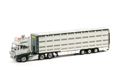 VOLVO FH2 Globetrotter XL Life Stock Trailer (3 axle) Holgersson, Premium Line 1:50, белый