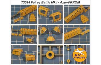 Маска окрасочная Fairey Battle Mk.I (Azur-FRROM #FR0046, #FR0047, #FR0048 / Special Hobby #SH72153) + маски на диски и колеса