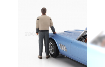 FIGURES Ferris Standing For Ferrari 250gt Swb California Spider Usa Version Hard-top 1961, Brown Grey