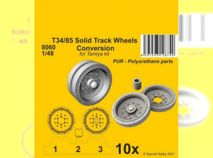 T34/85 Solid Track Wheels Conversion Set