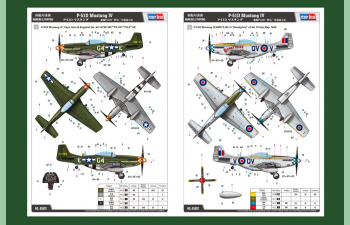 Сборная модель Самолет P-51D Mustang IV Fighter