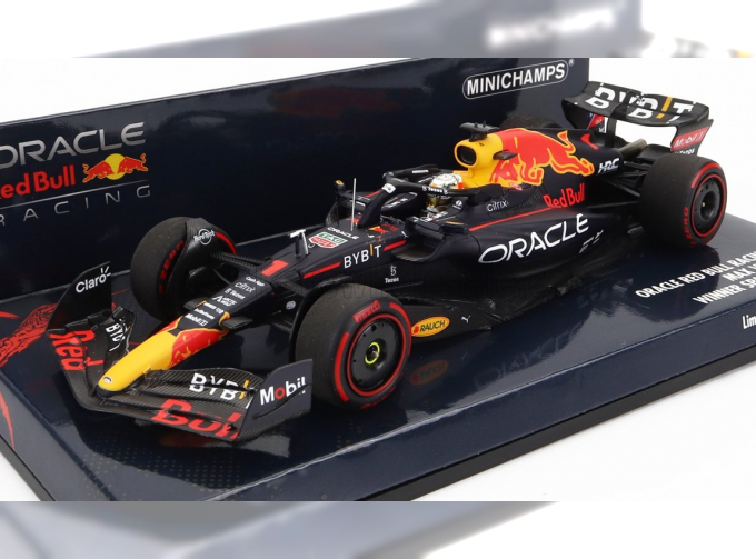 RED BULL F1 Rb18 Team Oracle Red Bull Racing N 1 Winner Spanish Gp World Champion 2022 Max Verstappen, Matt Blue Yellow Red