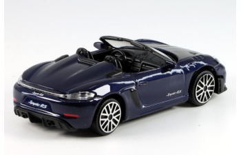 PORSCHE 718 Spyder RS (2024), dark blue/carbon