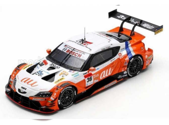 TOYOTA Supra Gr Team Tgr Au Tom's N 36 Champion Gt500 Class Super Gt (2021) Yuhi Sekiguchi - Sho Tsuboi, Orange White