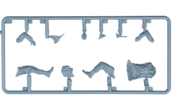 Сборная модель фигурки американские пехотинцы на танке / Usa Tank Riders Military Figures