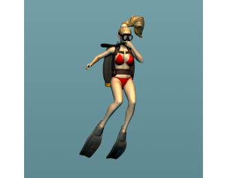 Фигурка 673 Дайверша 2, окрашенная