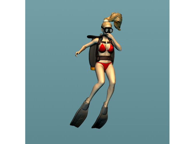 Фигурка 673 Дайверша 2, окрашенная