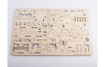 Сборная модель Камский грузовик 5511 Cамосвал (клей в комплекте)