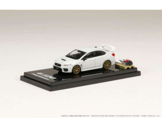 SUBARU WRX STi EJ20 Final Edition Full Packakge Engine Display Model, crystal white pearl 2018