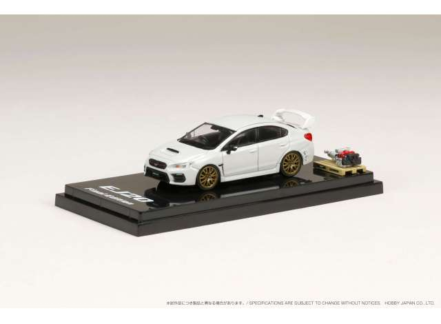 SUBARU WRX STi EJ20 Final Edition Full Packakge Engine Display Model, crystal white pearl 2018