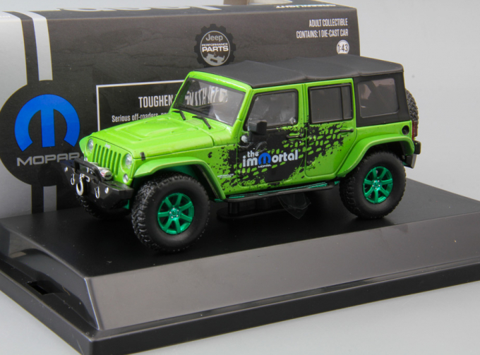 JEEP Wrangler 4x4 Unlimited MOPAR Edition The Immortal Tribute 5-дв.(Soft Top) (2014), green (Greenlight!)